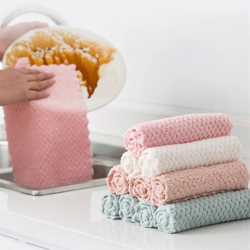 5PCS Kitchen Cleaning Rag Absorbent Scouring Pad Rag Home Microfiber Towels Tableware Non-stick Oil Cleaning Wiping Towel
5PCS Kitchen Cleaning Rag Absorbent Scouring Pad Rag Home Microfiber Towels Tableware Non-stick Oil Cleaning Wiping Towel