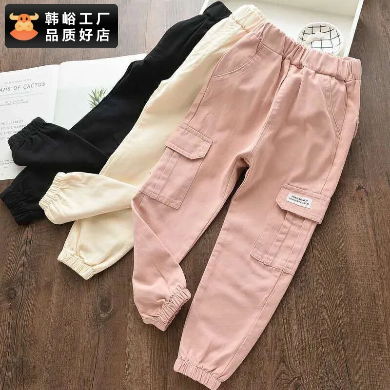 Spring and Autumn Girls' overalls new big children's casual pants, children's western style sports pants, outer wear trousers
Spring and Autumn Girls' overalls new big children's casual pants, children's western style sports pants, outer wear trousers