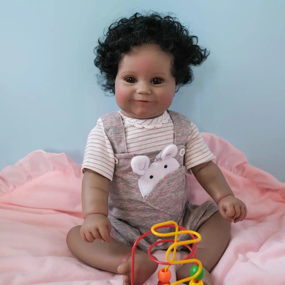 50cm Full Body Silicone Waterproof Maddie In Dark Skin Painting With Veins Black Baby Visible Toys Hand-detailed E8s9
50cm Full Body Silicone Waterproof Maddie In Dark Skin Painting With Veins Black Baby Visible Toys Hand-detailed E8s9
