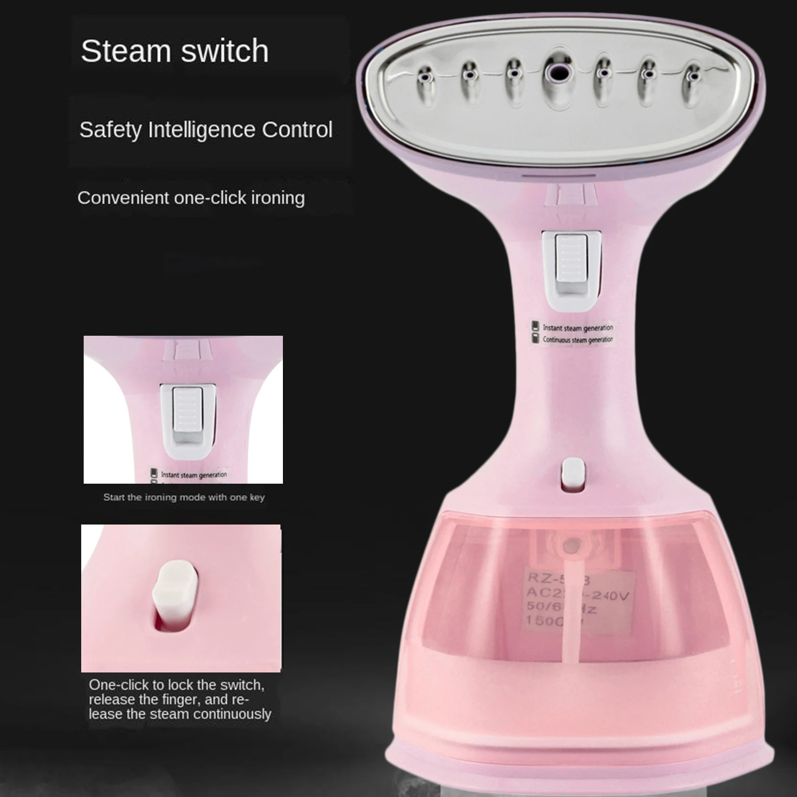 Travel Mini Portable Hand Held 240m Garment Steamer for Clothes Fabric Steam Iron 
Travel Mini Portable Hand Held 240m Garment Steamer for Clothes Fabric Steam Iron