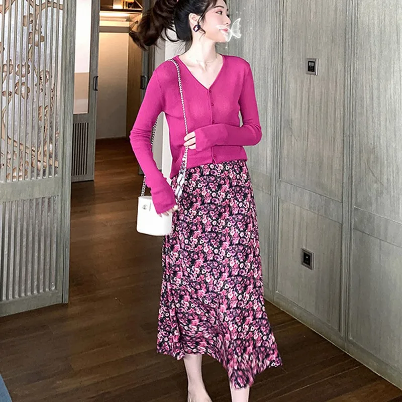 Summer Fashion Women's Long Skirt Floral Print Vintage Style Retro Elegant Style High Waist
Summer Fashion Women's Long Skirt Floral Print Vintage Style Retro Elegant Style High Waist