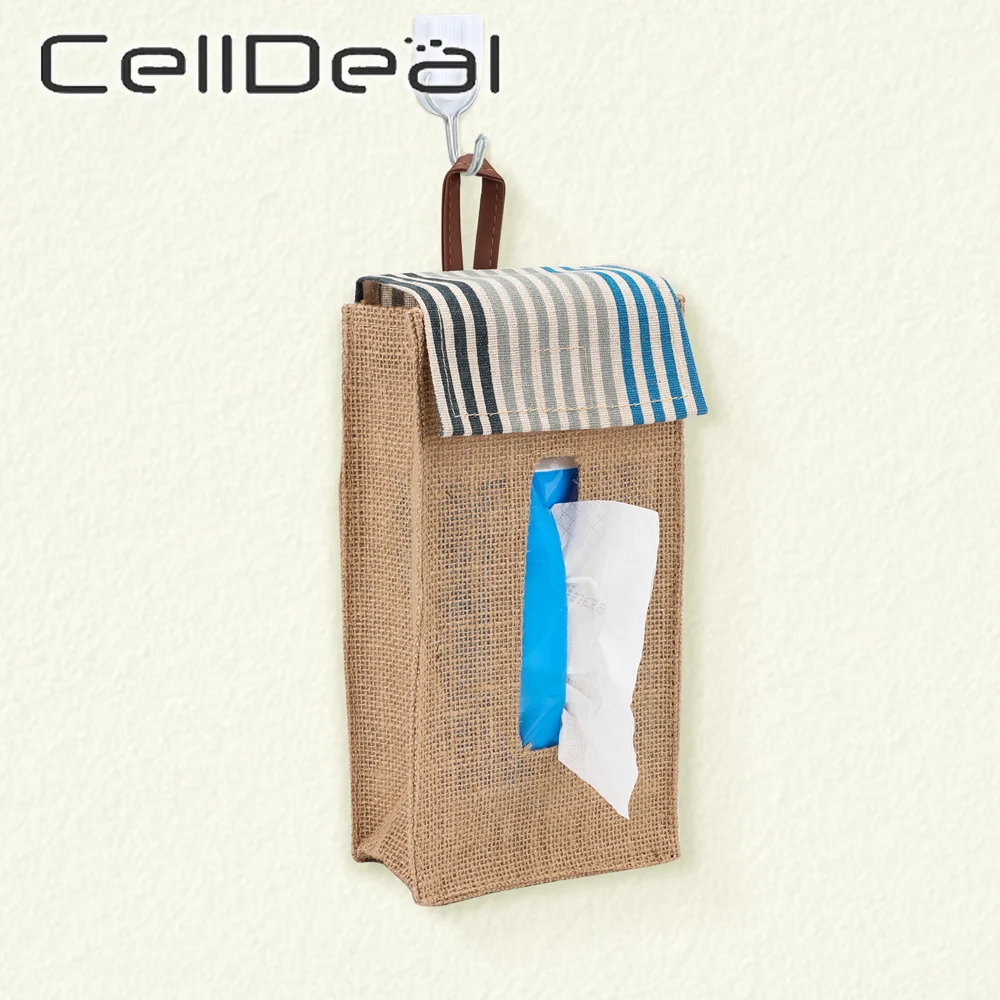 Jute Tissue Hanging Storage Bag Napkin Holder for Living Room Table Tissue Boxes Container Multi-function Home Papers Holder
Jute Tissue Hanging Storage Bag Napkin Holder for Living Room Table Tissue Boxes Container Multi-function Home Papers Holder