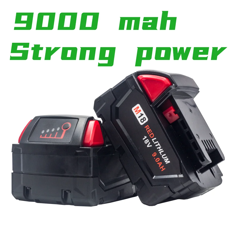 For Milwaukee M18 9000MAH 48-11-1815 M18B2 L50 HD18 Electric Drill Wrench Angle Grinder Replacement Battery 18V9.0ah Charger Set
For Milwaukee M18 9000MAH 48-11-1815 M18B2 L50 HD18 Electric Drill Wrench Angle Grinder Replacement Battery 18V9.0ah Charger Set