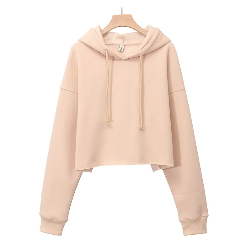 Soft Cotton Solid Women's Crop Hoodie Thin Long Sleeve Spring Autumn Ladies Streetwear Pullover Sweatshirt M30635
Soft Cotton Solid Women's Crop Hoodie Thin Long Sleeve Spring Autumn Ladies Streetwear Pullover Sweatshirt M30635