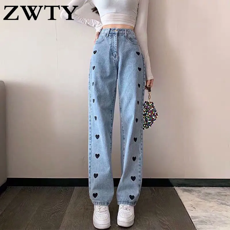ZWTY Women's Jeans Spring Streetwear High Waist Jeans Wide Leg Long Pants Vintage Femme Casual Baggy Straight Mom Denim Trouser
ZWTY Women's Jeans Spring Streetwear High Waist Jeans Wide Leg Long Pants Vintage Femme Casual Baggy Straight Mom Denim Trouser