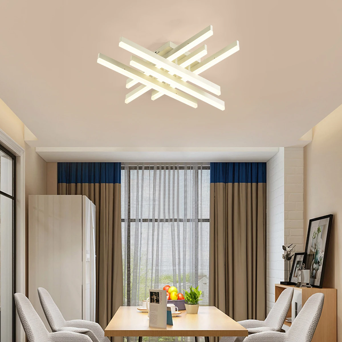 6 Lights LED Flush Mount Ceiling Light,Modern Acrylic Ceiling Lamp with Remote Control Dimmable Lighting Fixtures for Bedroom
6 Lights LED Flush Mount Ceiling Light,Modern Acrylic Ceiling Lamp with Remote Control Dimmable Lighting Fixtures for Bedroom