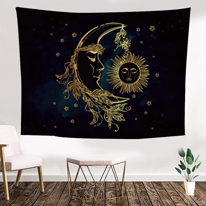 Black and Gold Mystical Bohemian Space Hanging, Suitable for Living Room Bedroom Dormitory Decor
Black and Gold Mystical Bohemian Space Hanging, Suitable for Living Room Bedroom Dormitory Decor