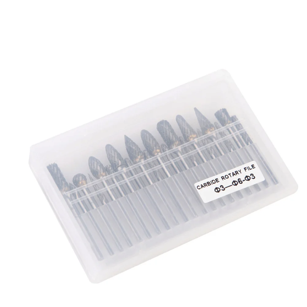 20Pcs Head Tungsten Carbide Rotary Burr Die Grinder Bit Shank Carving Set 20pcs Rotary Burrs General Machining
20Pcs Head Tungsten Carbide Rotary Burr Die Grinder Bit Shank Carving Set 20pcs Rotary Burrs General Machining