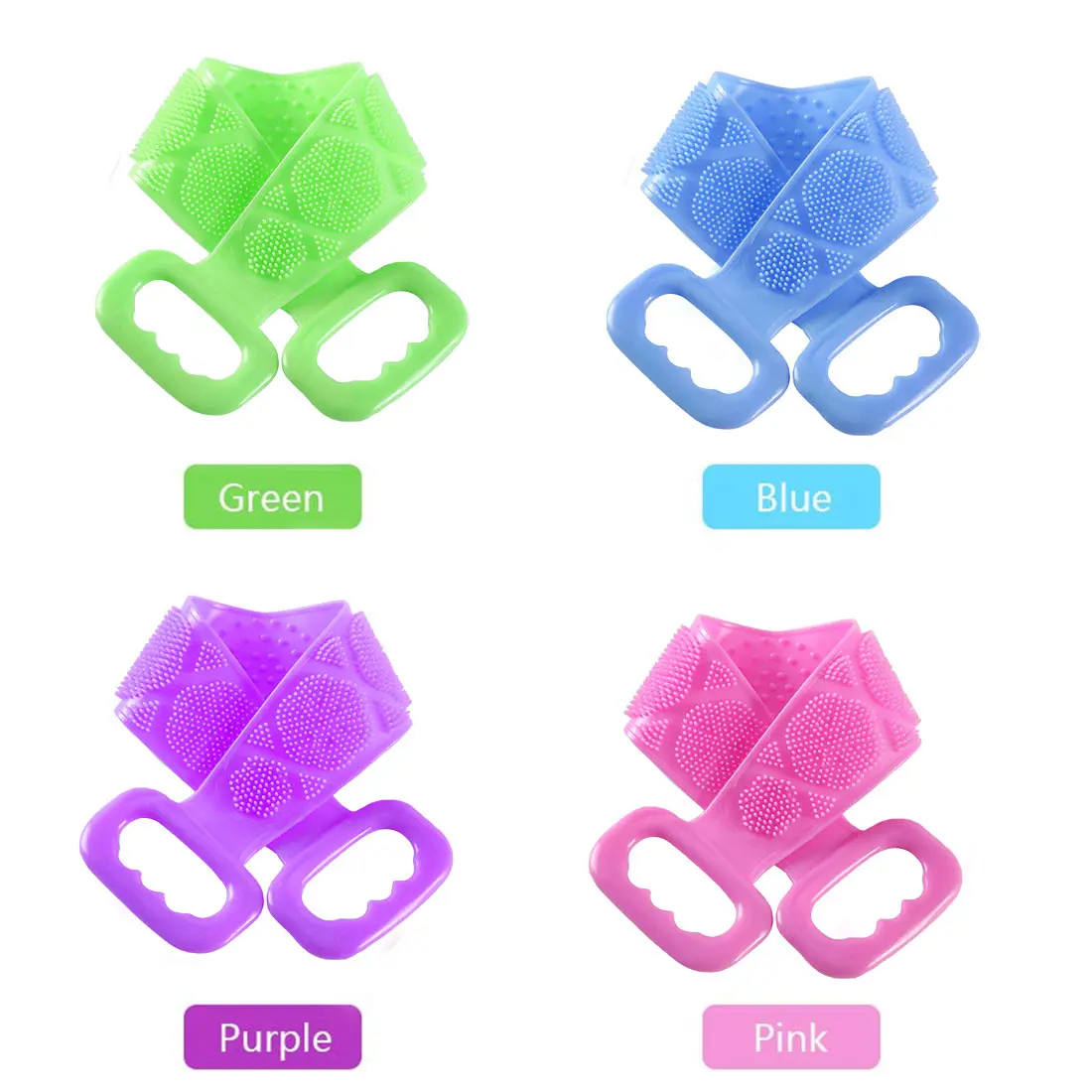 Silicone back scrubber magic soft bath rub body massage brush towel with shower belt exfoliating skin cleansing peeling mud
Silicone back scrubber magic soft bath rub body massage brush towel with shower belt exfoliating skin cleansing peeling mud
