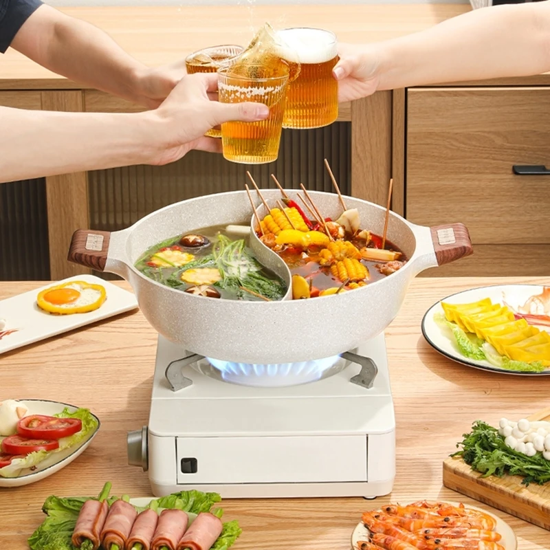 Shabu газовая индукционная плита горячий горшок разделенная Китайская