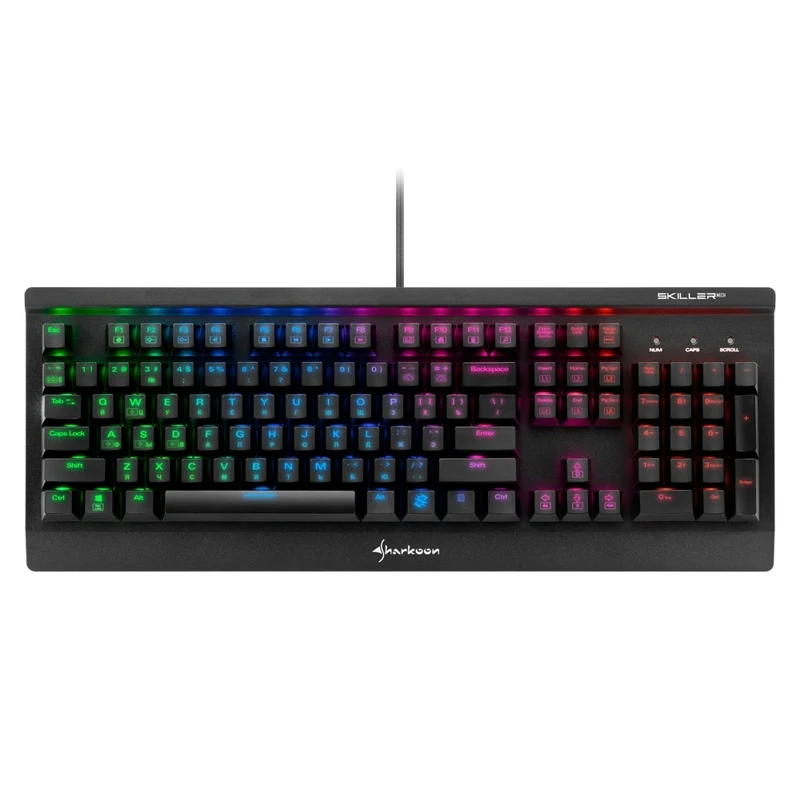 Клавиатура Sharkoon Skiller Mech SGK3 Brown механическая проводная подсветка RGB USB цвет: черный |