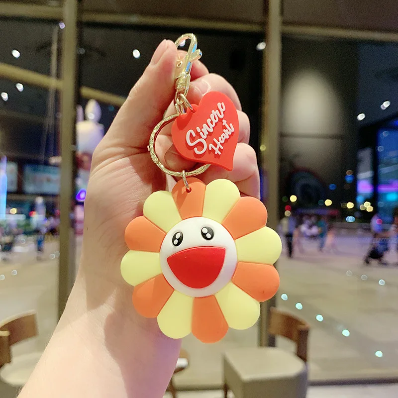 New Cartoon Rainbow Smile Flower Key Chain Female Lovely Colorful Sunflower Keychain Small Gift Car Bag Pendant Keyring Male
New Cartoon Rainbow Smile Flower Key Chain Female Lovely Colorful Sunflower Keychain Small Gift Car Bag Pendant Keyring Male