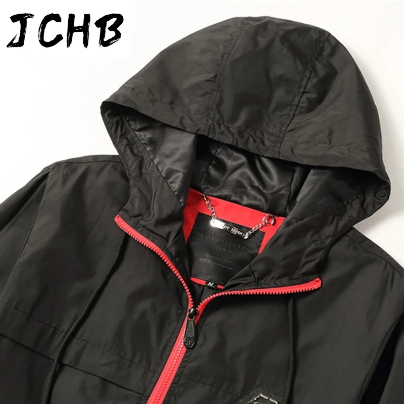 Men Hooded Windbreaker Jacket Plein Autumn Winter Sports Baseball Uniform Chaqueta con capucha para hombre
Men Hooded Windbreaker Jacket Plein Autumn Winter Sports Baseball Uniform Chaqueta con capucha para hombre