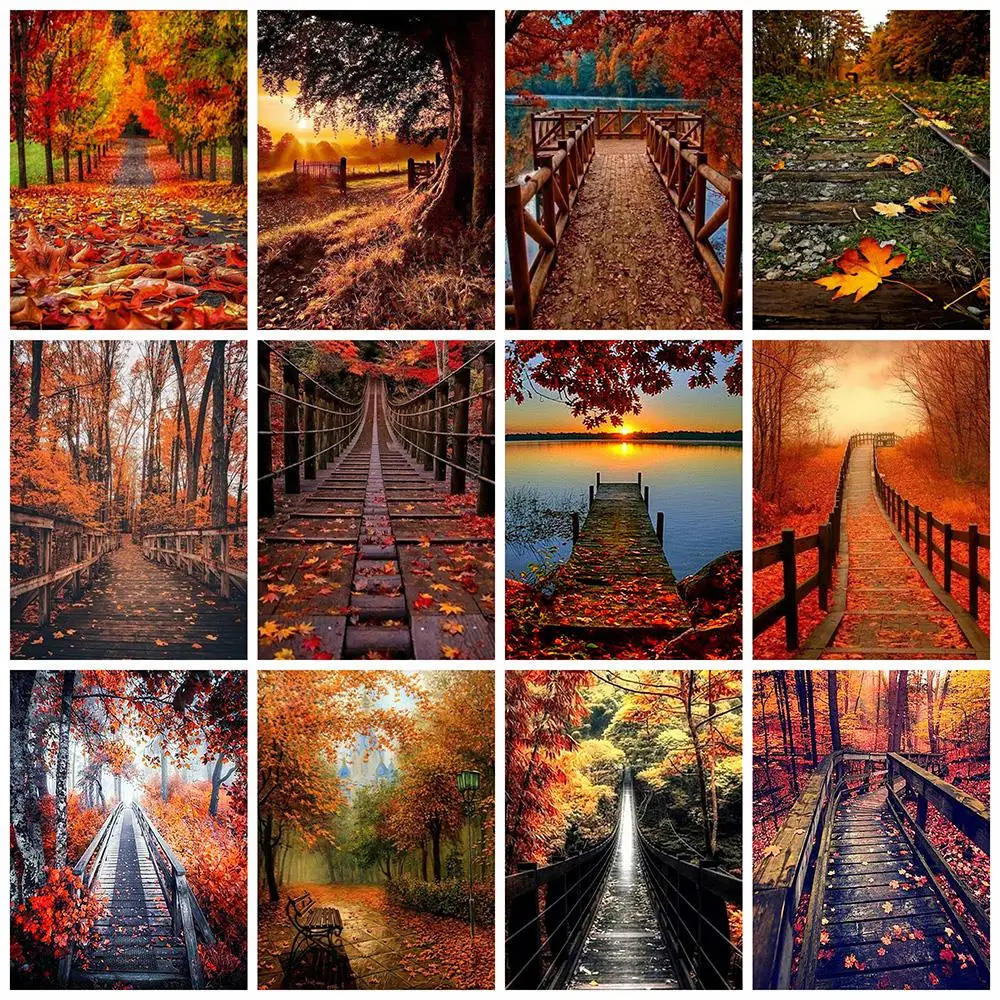 5d Full Round Diamond Painting Autumn Scenery Cross Stitch Full Square Rhinestone Mosaic Embroidery Landscape Diamond Art Kit
5d Full Round Diamond Painting Autumn Scenery Cross Stitch Full Square Rhinestone Mosaic Embroidery Landscape Diamond Art Kit