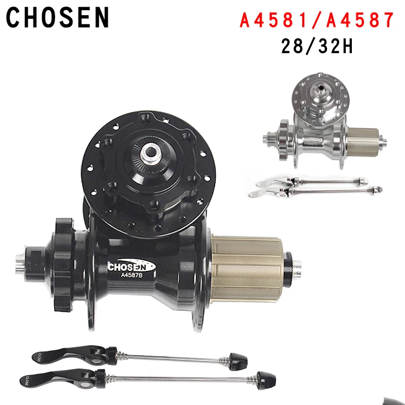 CHOSEN bicycle hub A4581B/A4587B disc brake bearing flower drum 32 holes / 28 holes 8 9 10speed bicycle flower drum
CHOSEN bicycle hub A4581B/A4587B disc brake bearing flower drum 32 holes / 28 holes 8 9 10speed bicycle flower drum