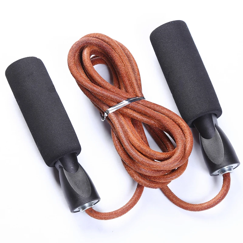 Adjustable Leather Rope Bearing Sponge Handle Skipping Rope Professional Adult Fitness Skipping Rope
Adjustable Leather Rope Bearing Sponge Handle Skipping Rope Professional Adult Fitness Skipping Rope