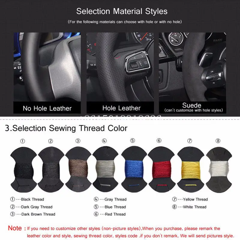 For Honda CRV 2012 2013 Interior Steering Wheel Cover Hand Sewing Black Hole Leather
For Honda CRV 2012 2013 Interior Steering Wheel Cover Hand Sewing Black Hole Leather