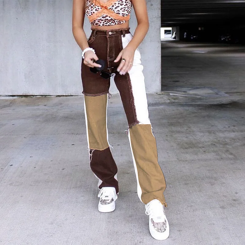 Y2k Retro Patchwork Tassel Jeans Women Fashion High Waist Cargo Pants Korean Streetwear Ladies Casual Straight Denim Trousers
Y2k Retro Patchwork Tassel Jeans Women Fashion High Waist Cargo Pants Korean Streetwear Ladies Casual Straight Denim Trousers