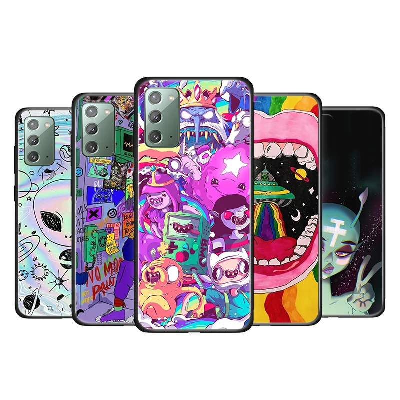 Aesthetics Cartoon alien for Samsung Galaxy Note 20 Ultra 10 Plus 5G M62 M60S M40 M31S M21 M10 F52 Soft Black Phone Case
Aesthetics Cartoon alien for Samsung Galaxy Note 20 Ultra 10 Plus 5G M62 M60S M40 M31S M21 M10 F52 Soft Black Phone Case
