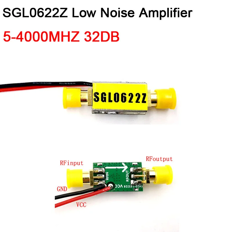 SGL0622Z 5MHZ TO 4000MHZ 32DB LAN Low Noise High Gain Power RF Amplifier Ham Radio | Электроника