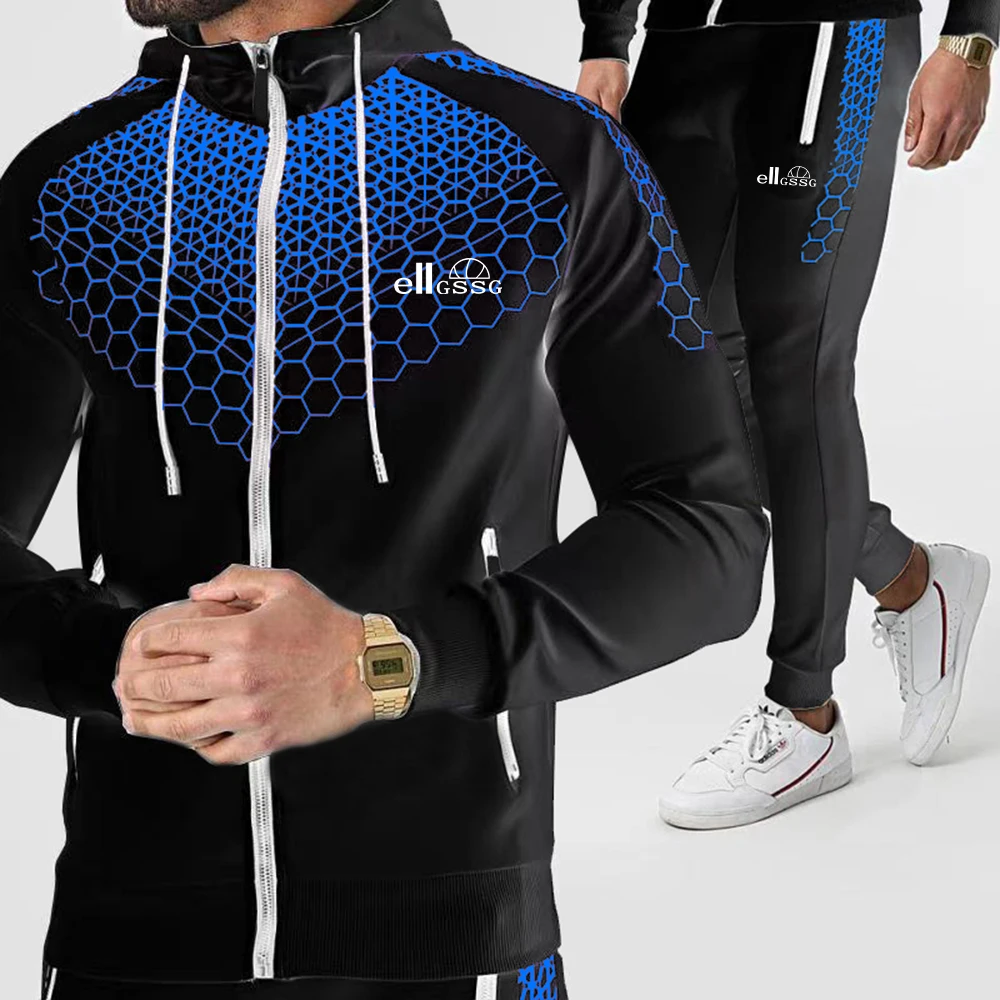 Men's new fitness sportswear two-piece jacket + sports pants sportswear zipper hoodie casual men's trend two-piece suit
Men's new fitness sportswear two-piece jacket + sports pants sportswear zipper hoodie casual men's trend two-piece suit