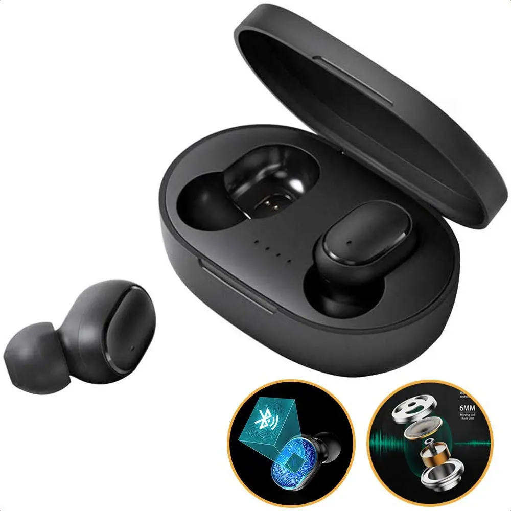 True Wireless Earbuds with Charging Case Voice Assistant Auto Pairing Built in Microphone Easy Connection IPX4 Waterproof Noise
True Wireless Earbuds with Charging Case Voice Assistant Auto Pairing Built in Microphone Easy Connection IPX4 Waterproof Noise