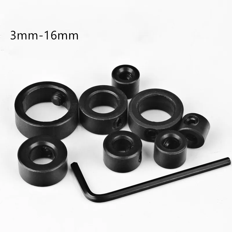 9pcs /set 3-16mm Drill Depth Stop Collar Ring guide drill locator Spacing Ring Locator Woodworking Tools With Hex Wrench
9pcs /set 3-16mm Drill Depth Stop Collar Ring guide drill locator Spacing Ring Locator Woodworking Tools With Hex Wrench