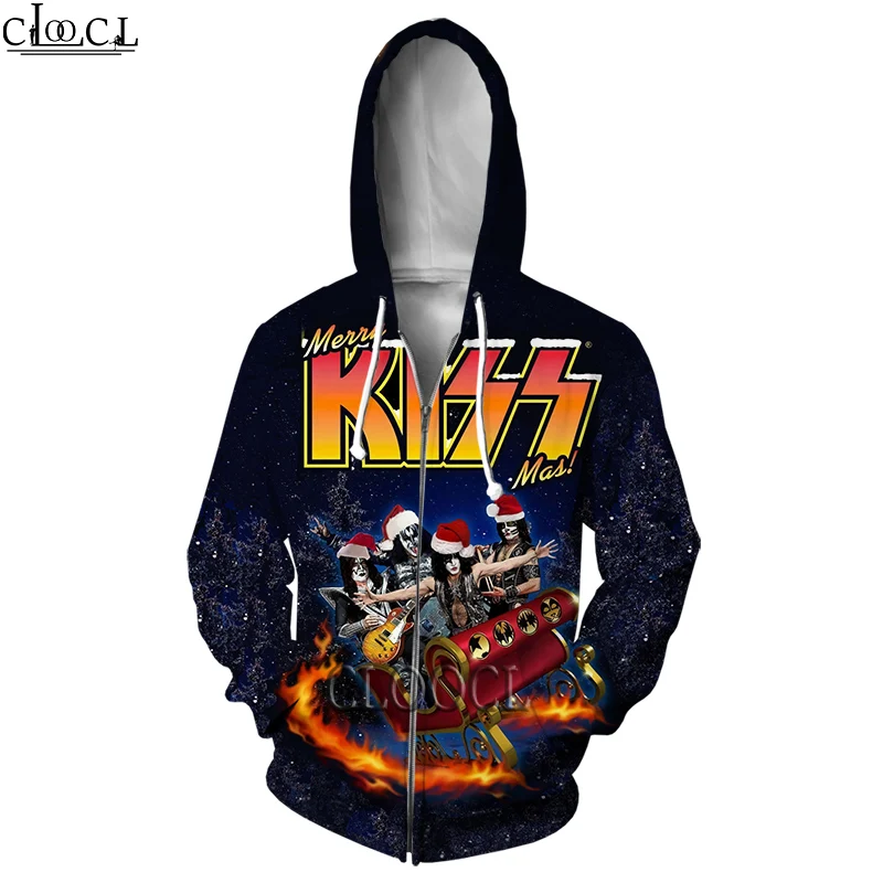 CLOOCL 2021 Newest Popular Hip Hop Rock Metal Kiss Band 3D Print Casual Zipper Hoodies Men Women Tops Harajuku Pullover
CLOOCL 2021 Newest Popular Hip Hop Rock Metal Kiss Band 3D Print Casual Zipper Hoodies Men Women Tops Harajuku Pullover