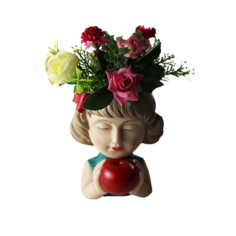 Цветочный горшок с человеческим лицом в скандинавском стиле, цветочный горшок с яблоком для девочек, горшок из смолы, ремесла, для спальни, балкона, комнатный декор, ваза, украшения
Цветочный горшок с человеческим лицом в скандинавском стиле, цветочный горшок с яблоком для девочек, горшок из смолы, ремесла, для спальни, балкона, комнатный декор, ваза, украшения