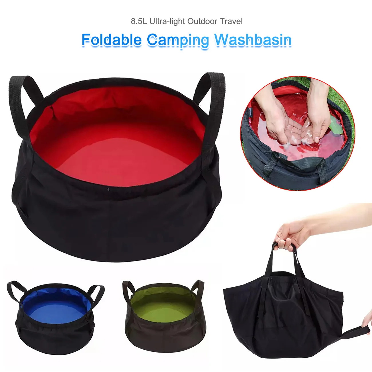 8.5L Ultra-light Outdoor Travel Foldable Camping Washbasin Portable Basin Bucket Bowl Sink Washing Bag Water Bucket 
8.5L Ultra-light Outdoor Travel Foldable Camping Washbasin Portable Basin Bucket Bowl Sink Washing Bag Water Bucket