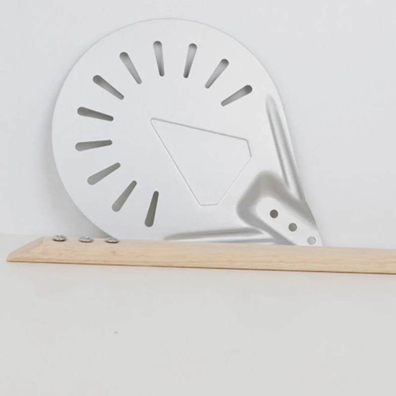 Perforated Pizza Turning Pizza Shovel Aluminum Wooden Handle Pizza Peel Paddle Short Pizza Tool Non Slip Handle
Perforated Pizza Turning Pizza Shovel Aluminum Wooden Handle Pizza Peel Paddle Short Pizza Tool Non Slip Handle