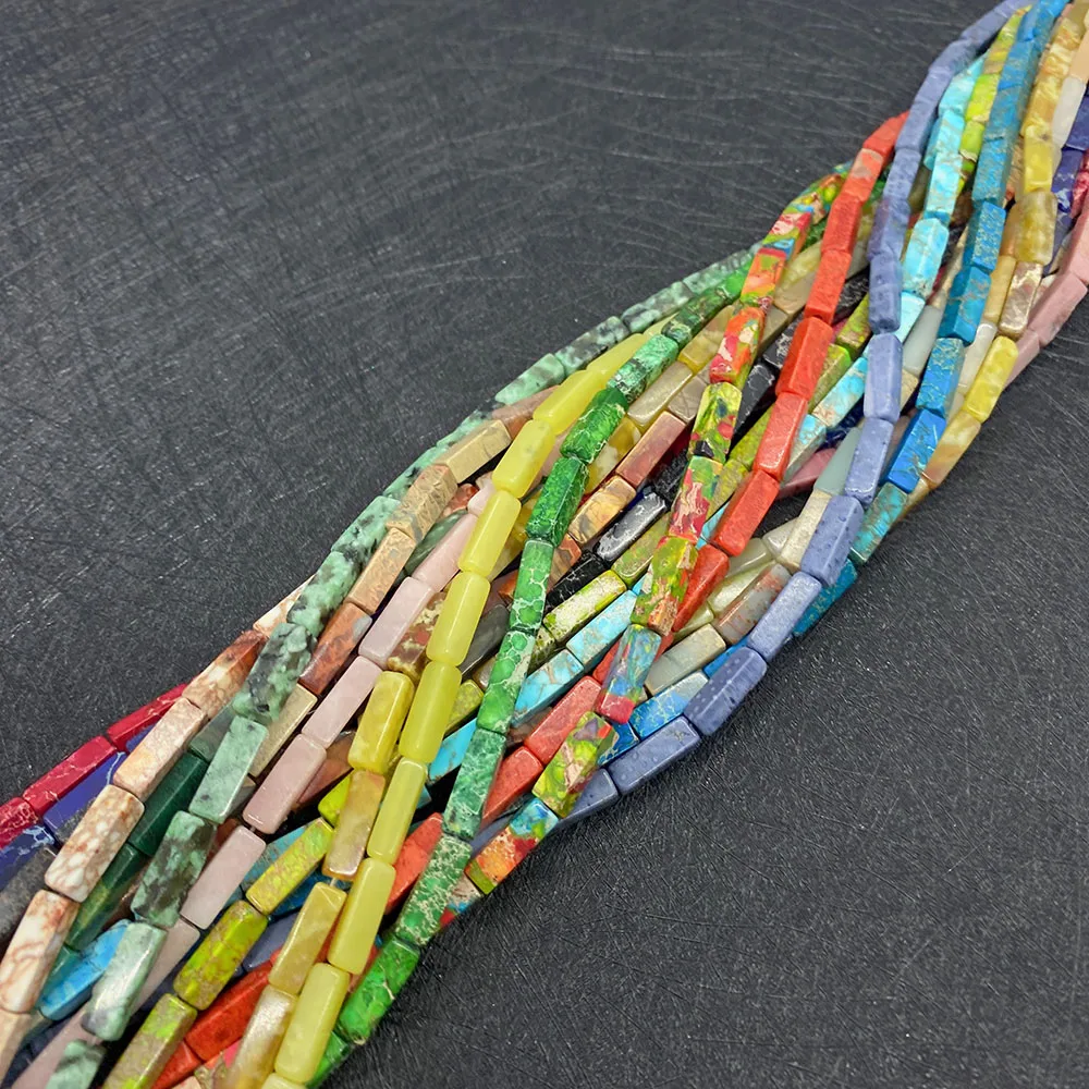 Natural Stone Beads Rectangular Turquoise Loose Beads for Jewelry Making DIY Bracelet Necklace Accessories Supplies Charm
Natural Stone Beads Rectangular Turquoise Loose Beads for Jewelry Making DIY Bracelet Necklace Accessories Supplies Charm