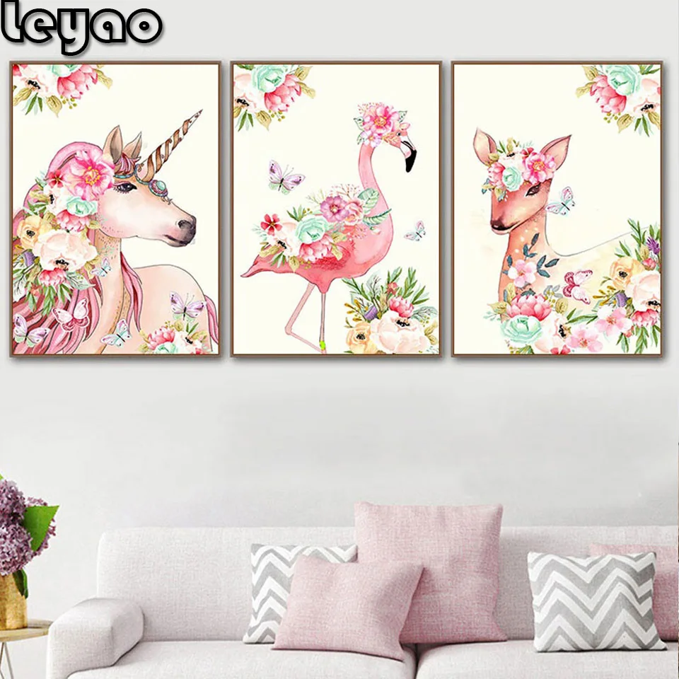 3 Pieces 5D Diy diamond painting rhinestone cross stitch Unicorn Flamingo With Flower deer diamond embroidery mosaic decor
3 Pieces 5D Diy diamond painting rhinestone cross stitch Unicorn Flamingo With Flower deer diamond embroidery mosaic decor