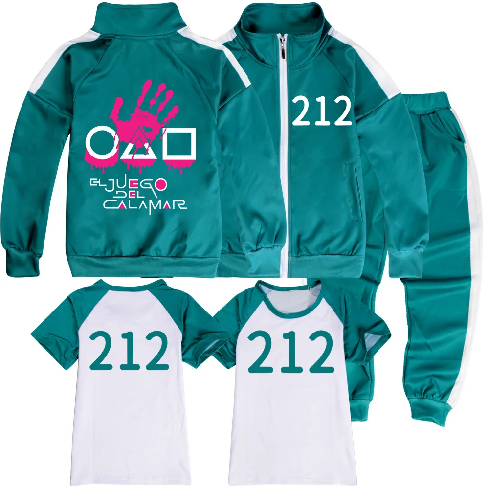 Squid Game Kids Clothes Set Boys Sports Tracksuit Girls Long Sleeve Clothing Children Coat Pants Tshirt Squid Game Cos Outfits
Squid Game Kids Clothes Set Boys Sports Tracksuit Girls Long Sleeve Clothing Children Coat Pants Tshirt Squid Game Cos Outfits