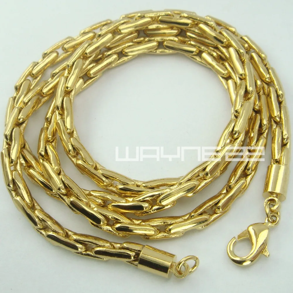 Мужское колье золотистого цвета N249 длина 50 см или 60 ширина 3 мм|men gold|necklace necklacenecklace