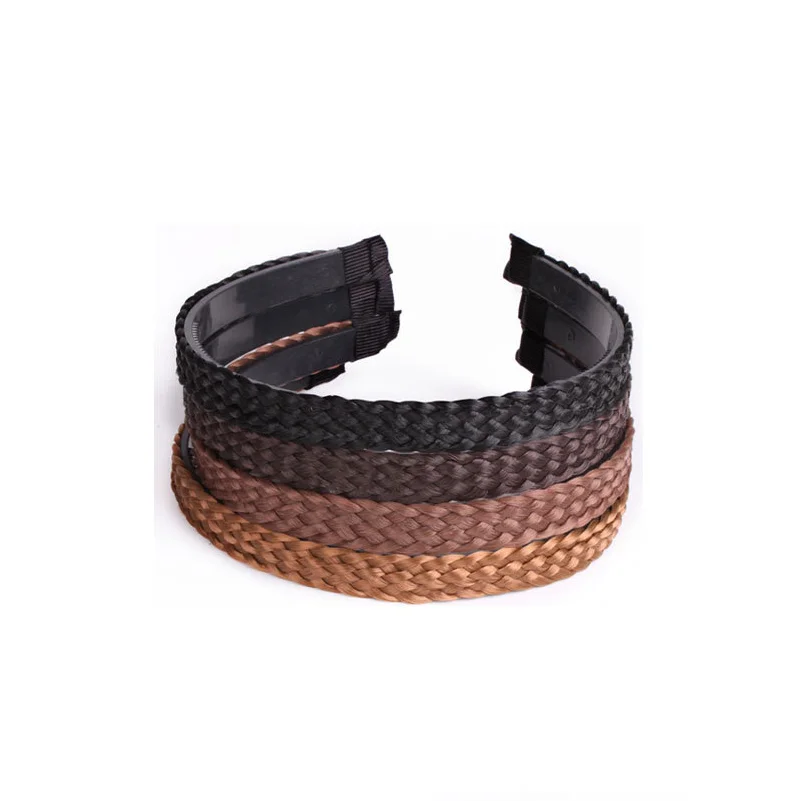 Toothed Non-slip Braided Headbands Fashion Women Twist Hairband Adjustable Head Band Bezel Headwear Girls Braid Hair Accessories