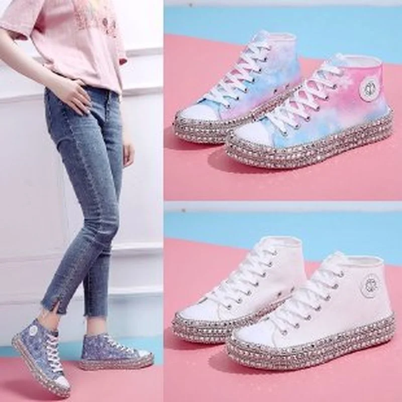 2021 Rivet Canvas Shoes Korean-style Vulcanized Shoes Style Casual Flats Shoes Women's Sports Shoes Fashion Women's Sneakers
2021 Rivet Canvas Shoes Korean-style Vulcanized Shoes Style Casual Flats Shoes Women's Sports Shoes Fashion Women's Sneakers