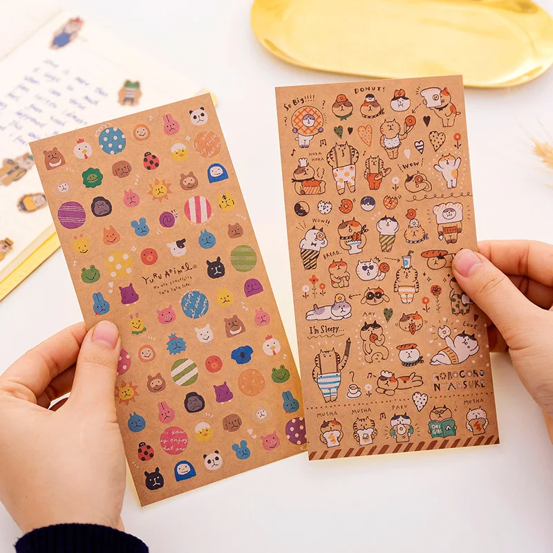 Kraft Paper Resto Cat Stickers Cute Kawaii Animal Journal Stationery Stickers Scrapbooking Journaling Stationery Diary
Kraft Paper Resto Cat Stickers Cute Kawaii Animal Journal Stationery Stickers Scrapbooking Journaling Stationery Diary