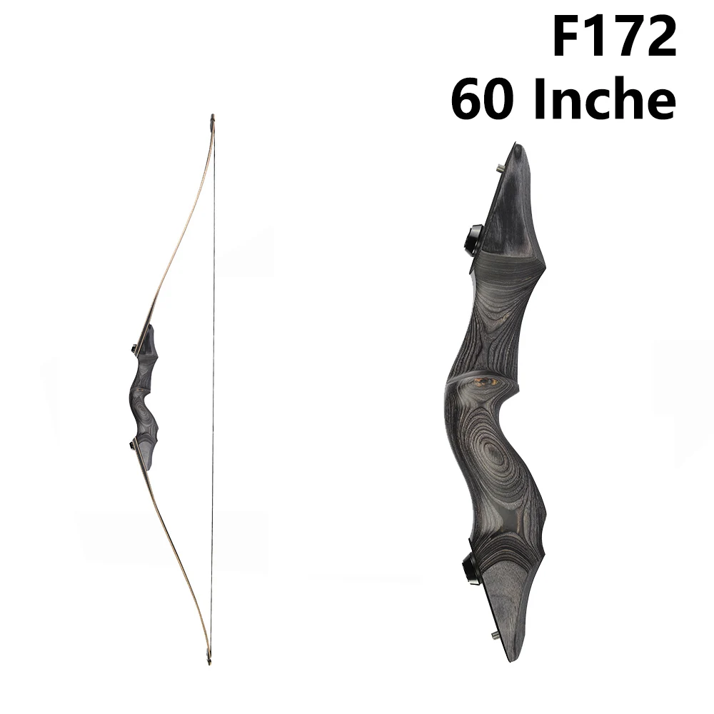 Рекурсивный лук F172, длина 30-60 фунтов, 60 дюймов, с 15-дюймовым цветным черным стоером, для стрельбы из лука, охоты
Рекурсивный лук F172, длина 30-60 фунтов, 60 дюймов, с 15-дюймовым цветным черным стоером, для стрельбы из лука, охоты