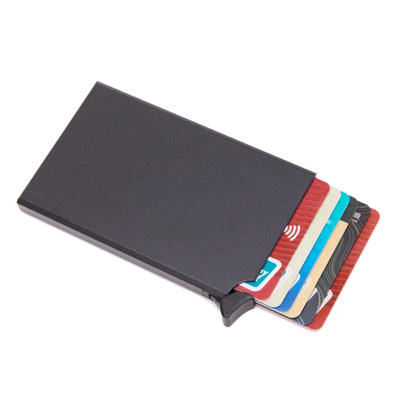 RFID Credit Card Holder Anti-theft Smart Thin ID Card Case Wallet Automatically Pop Up Metal Bank Business Card Purse DropShip
RFID Credit Card Holder Anti-theft Smart Thin ID Card Case Wallet Automatically Pop Up Metal Bank Business Card Purse DropShip