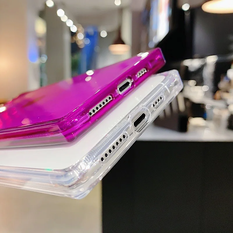 Phone Case for iPhone 12 Mini 12 11 Pro X XR XS Max 6 6s 7 8 Plus Fashion Square Design Candy Color Clear Soft TPU Plain Cover
Phone Case for iPhone 12 Mini 12 11 Pro X XR XS Max 6 6s 7 8 Plus Fashion Square Design Candy Color Clear Soft TPU Plain Cover