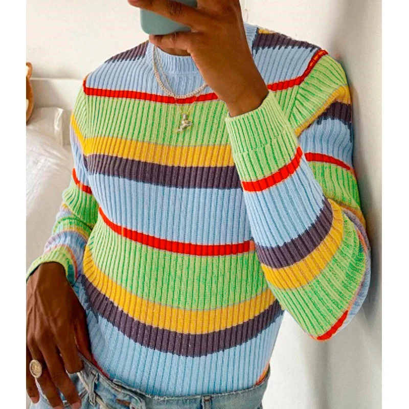2020 Christmas Green Striped Men's Sweaters Colorful Design Party Prom Style Men Clothing Casual Slim Fit Thick Knitted Pullover
2020 Christmas Green Striped Men's Sweaters Colorful Design Party Prom Style Men Clothing Casual Slim Fit Thick Knitted Pullover