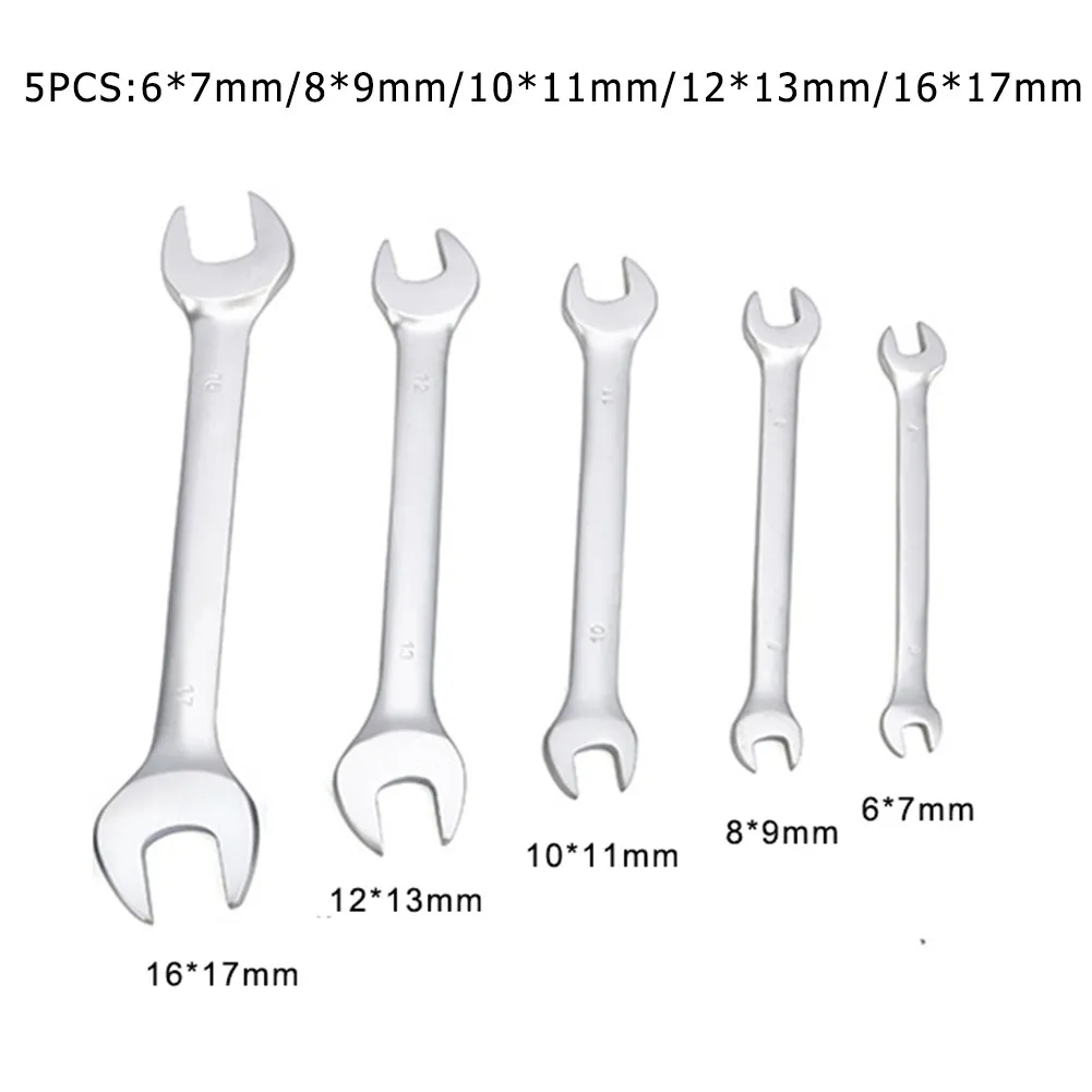 

5pcs/7PCS Spanner Thin Open End Wrench Set Ultra-thin Flat Wrench Tool For Plumbing Tubin Wrench Sets