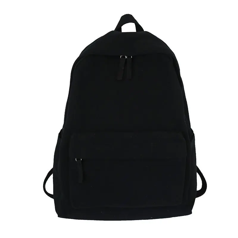 Solid Black Backpack Neutral minimalist style Unisex Leisure Or Travel Bag 100% Cotton Canvas School Bag High Quality Book Bag
Solid Black Backpack Neutral minimalist style Unisex Leisure Or Travel Bag 100% Cotton Canvas School Bag High Quality Book Bag