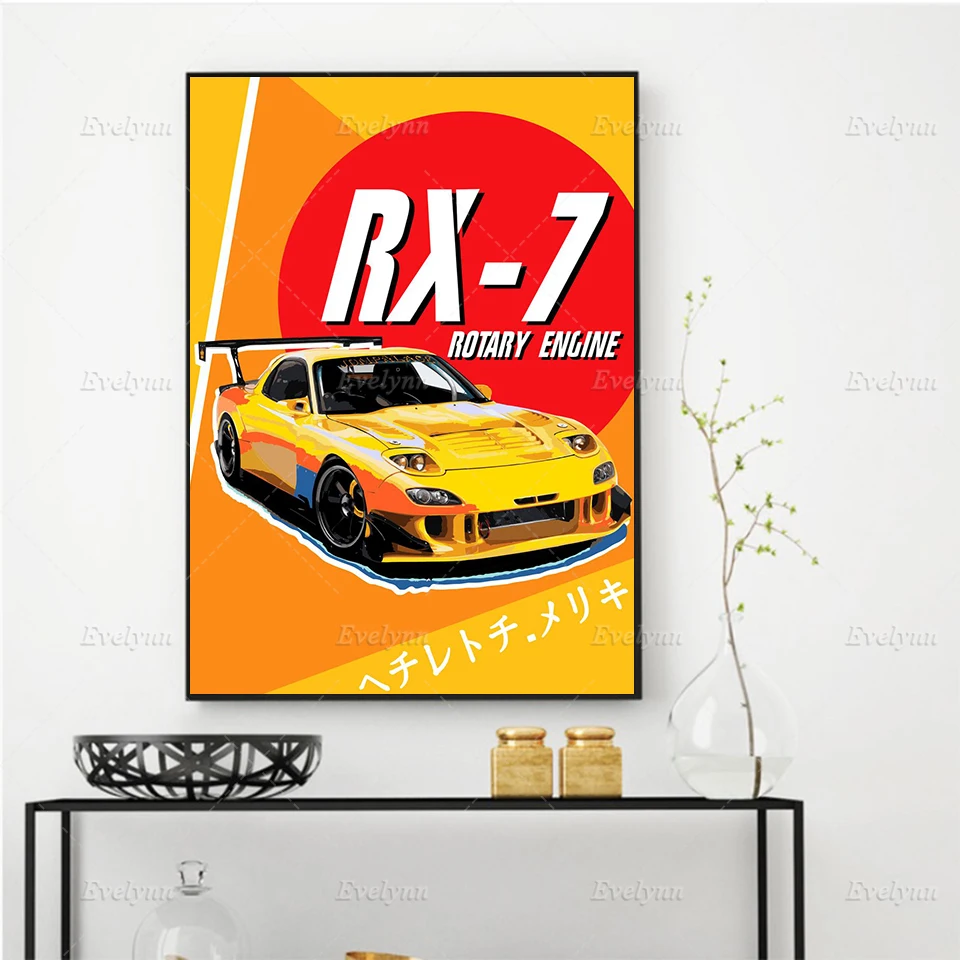 Mazda RX7 Rotary Engine Wall Art Canvas Painting Graffiti Color Car Poster And Print Modular Picture For Living Room Home Decor
Mazda RX7 Rotary Engine Wall Art Canvas Painting Graffiti Color Car Poster And Print Modular Picture For Living Room Home Decor