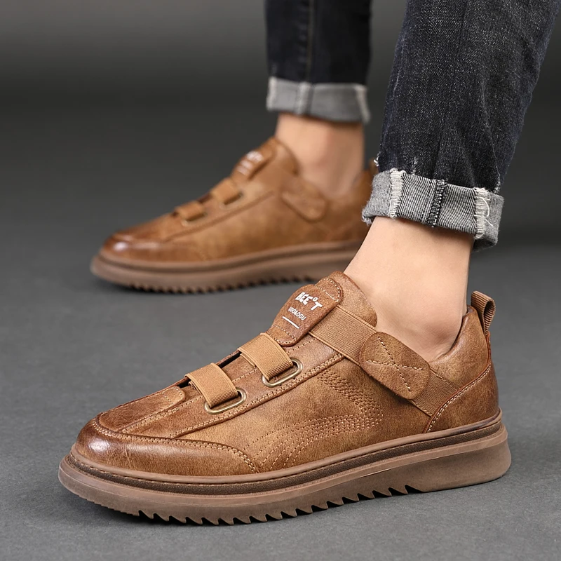 Men's Shoes Large Size Zapatos Cuero Shoes For Men Leather Casual De Hombre Genuine Zapatillas Moccasins Men's