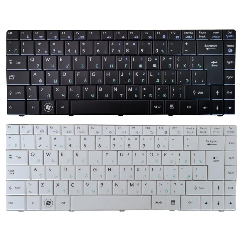 Pop Russian/RU laptop keyboard For MSI X320 X300 X340 X400 Tastatur Medion Akoya Mini E1312 E1313 black/white 
Pop Russian/RU laptop keyboard For MSI X320 X300 X340 X400 Tastatur Medion Akoya Mini E1312 E1313 black/white
