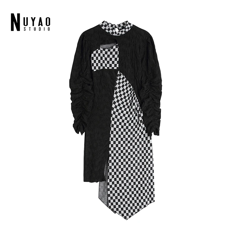 2022 Summer New Korean Women Elegant Fashion Harajuku Patchwork Pockets Plaid Lattice Tailored Temperament Female Casual Dress
2022 Summer New Korean Women Elegant Fashion Harajuku Patchwork Pockets Plaid Lattice Tailored Temperament Female Casual Dress