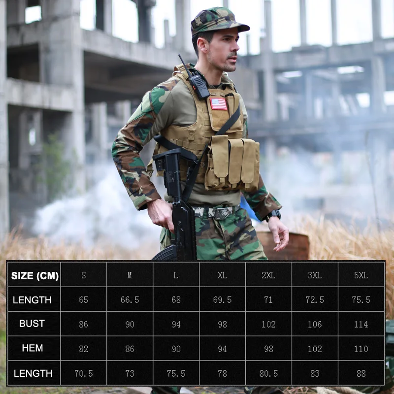 Men army shirt military combat training tactical suit hunting paintball uniform camouflage soft clothing camping shirt
Men army shirt military combat training tactical suit hunting paintball uniform camouflage soft clothing camping shirt