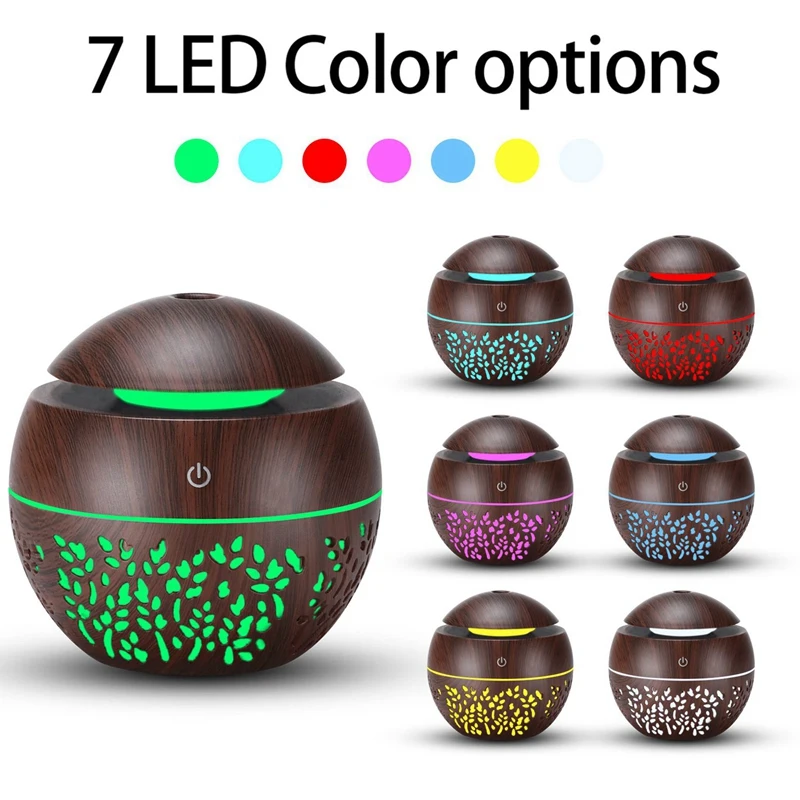 2set USB Humidifier Aroma Essential Oil Diffuser Mist Air Purifier Single Room Dark Wood Grain & Light Wood Grain
2set USB Humidifier Aroma Essential Oil Diffuser Mist Air Purifier Single Room Dark Wood Grain & Light Wood Grain